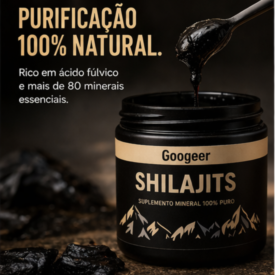 Shilajit 100% Puro 💎 Fonte Mineral do Himalaia