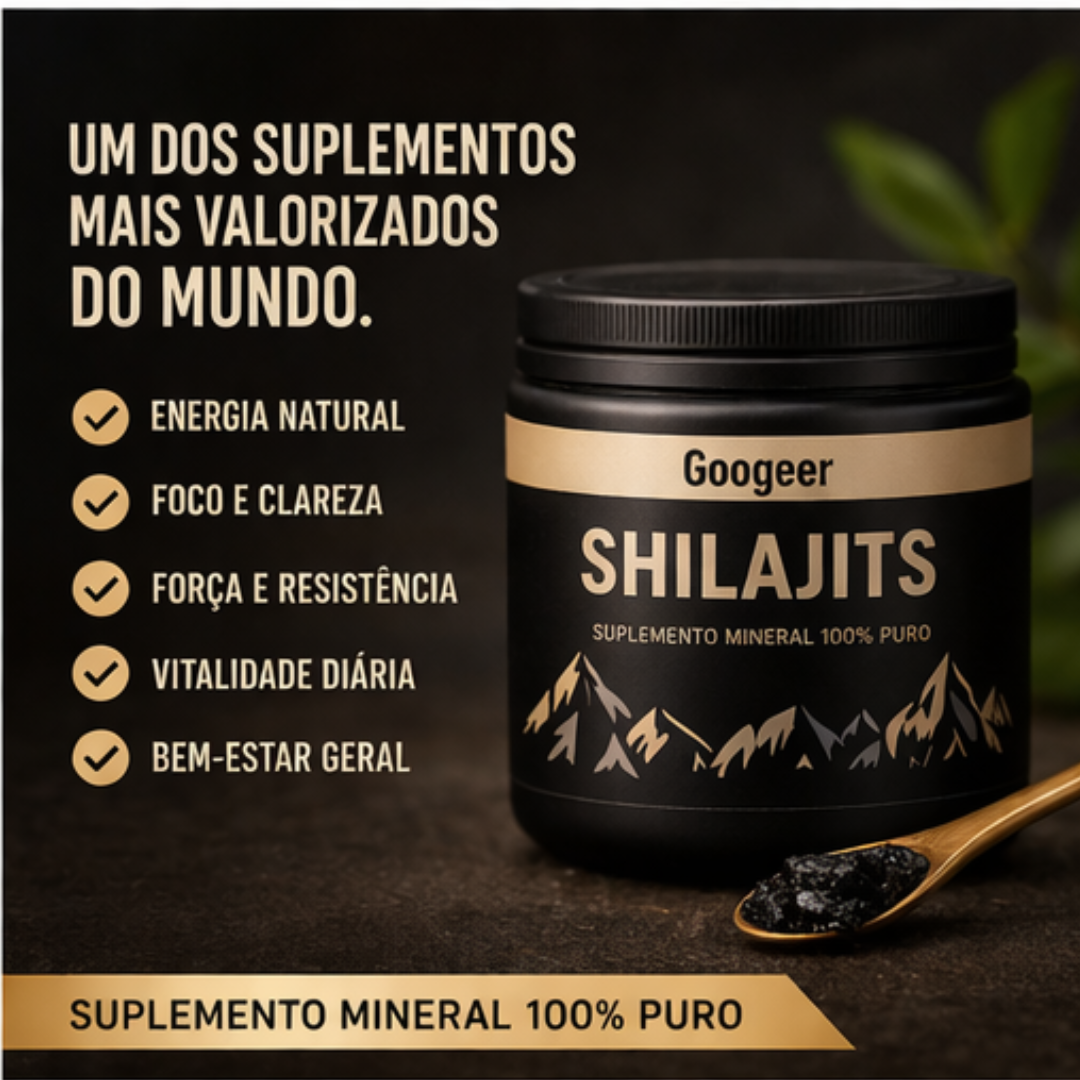 Shilajit 100% Puro 💎 Fonte Mineral do Himalaia